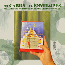 Load image into Gallery viewer, Zodiac Stationary Card set of 12