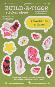 Build-A-Tiger Sticker Sheet