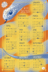 2025 Snake Calendar